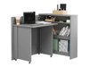 Bureau d'angle Concept Pro Lenart II (Gris)