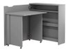 Bureau d'angle Concept Pro Lenart II (Gris)