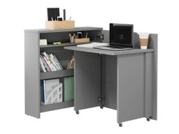 Bureau d'angle Concept Pro Lenart II (Gris)