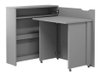Bureau d'angle Concept Pro Lenart II (Gris)