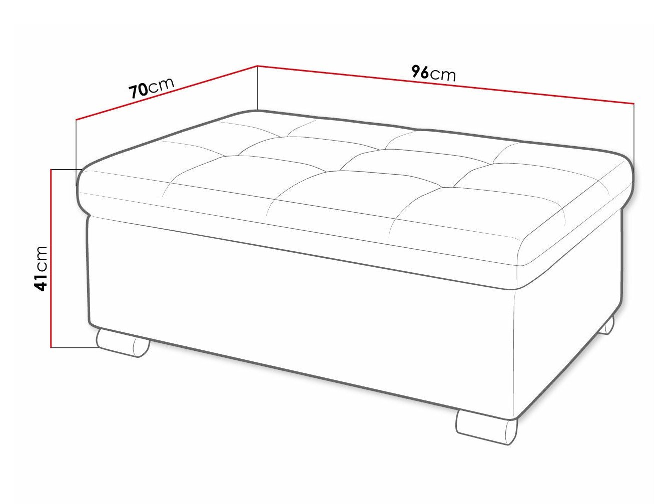 Banc rembourré Comfivo Gemma I (Poso 05)