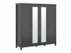 Armoire Sordoro 133 (Graphite + Chêne Artisan)