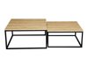 Ensemble tables basses Oswego 101 (Craft chêne + Noir)