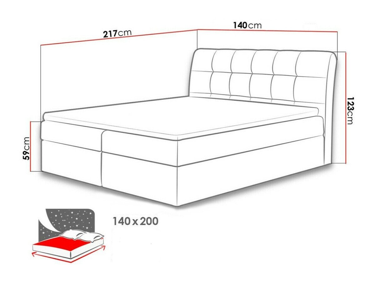 Lit boxspring Campania (Soft 029)