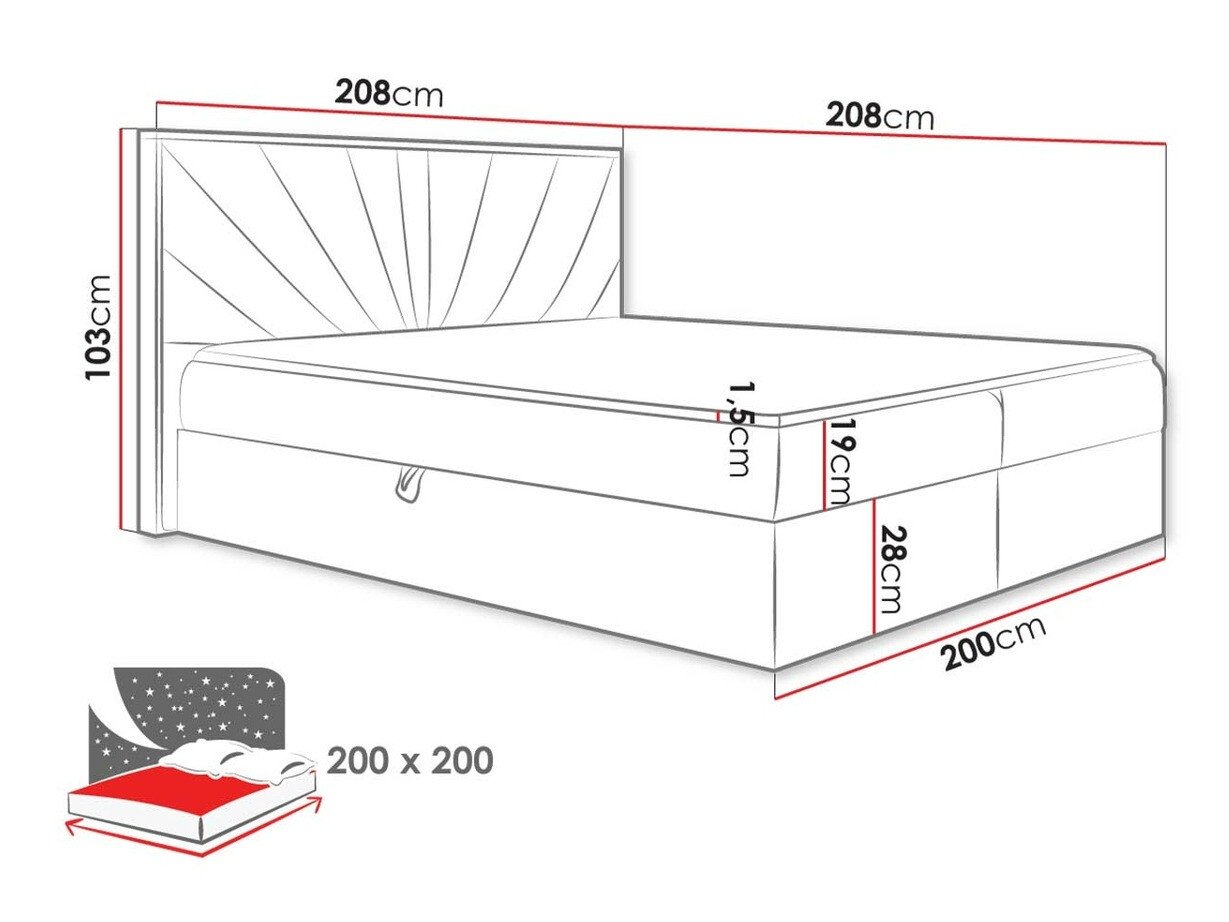 Lit boxspring Navis (Faro 20)