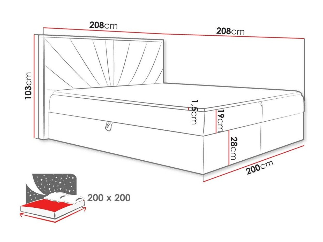 Lit boxspring Navis (Twist 23)