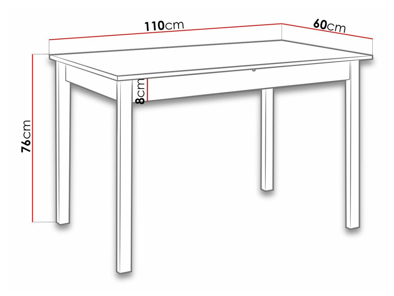 Table Victorville 116 (Sonoma chêne)