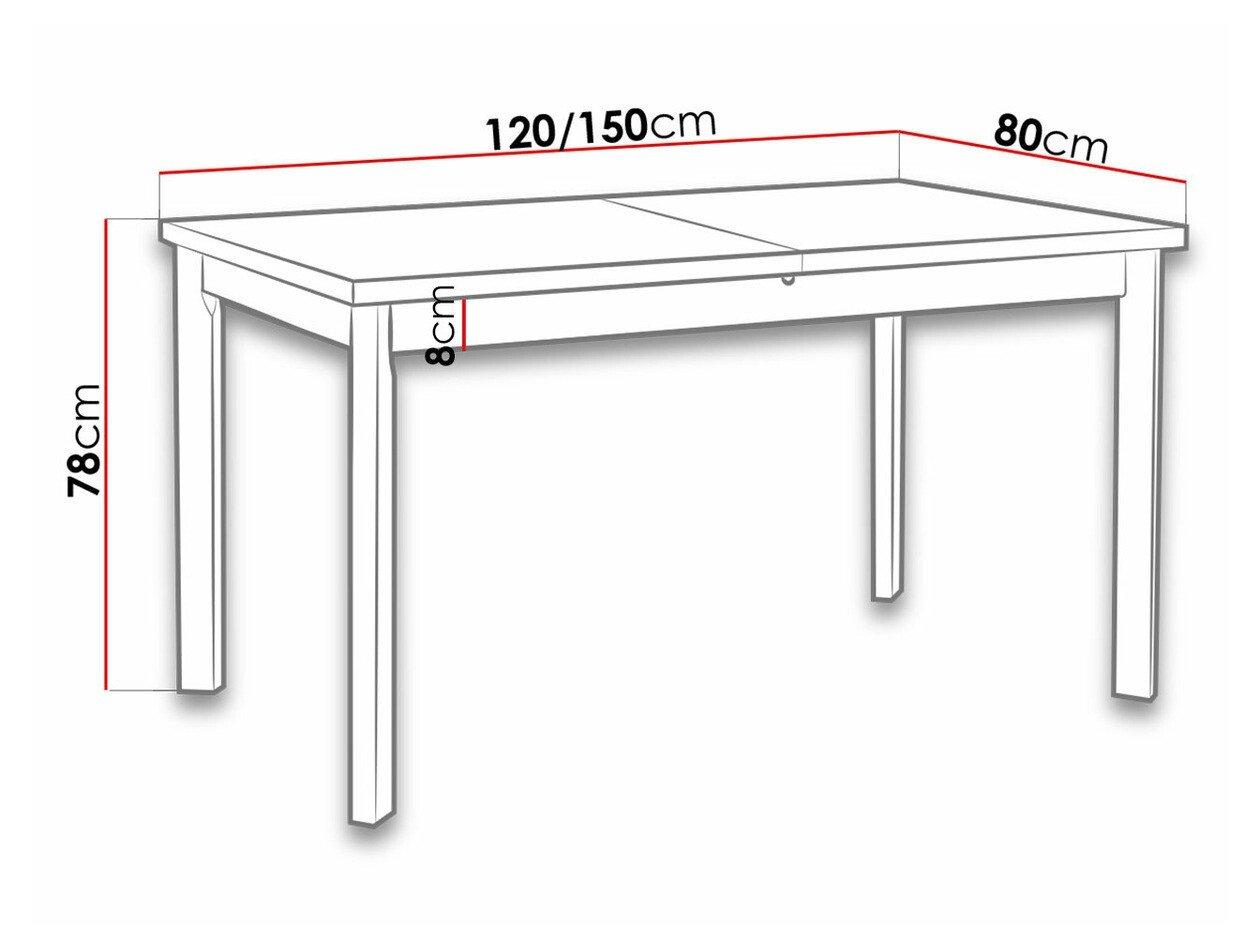 Table Victorville 131 (Sonoma chêne)