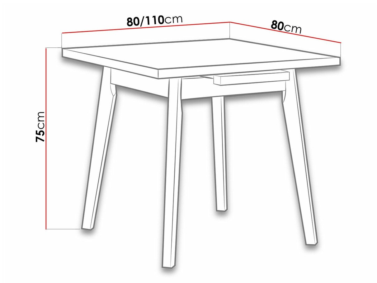 Table Victorville 183 (Sonoma chêne)