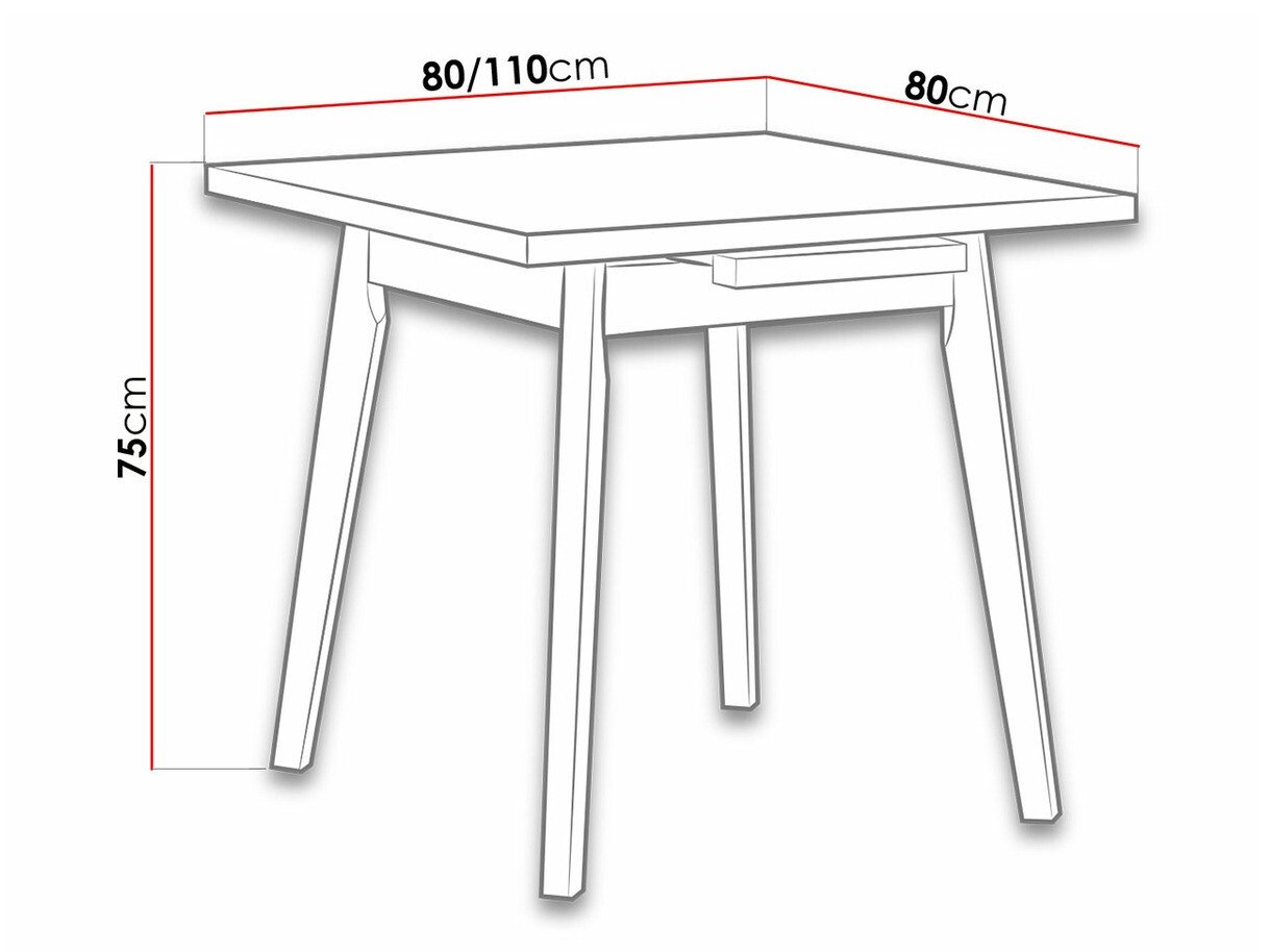 Table Victorville 183 (Sonoma chêne)