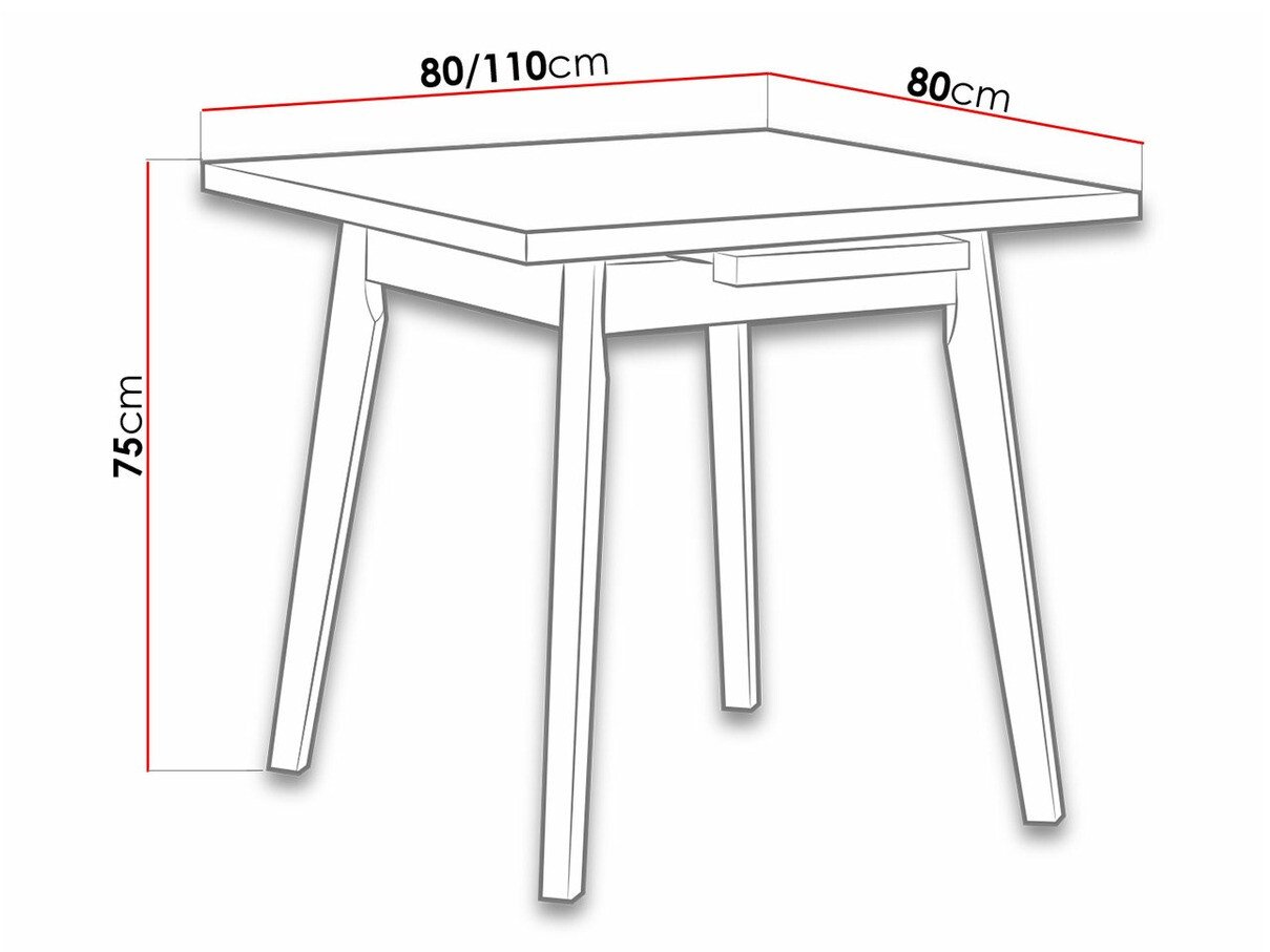 Table Victorville 183 (Sonoma chêne)