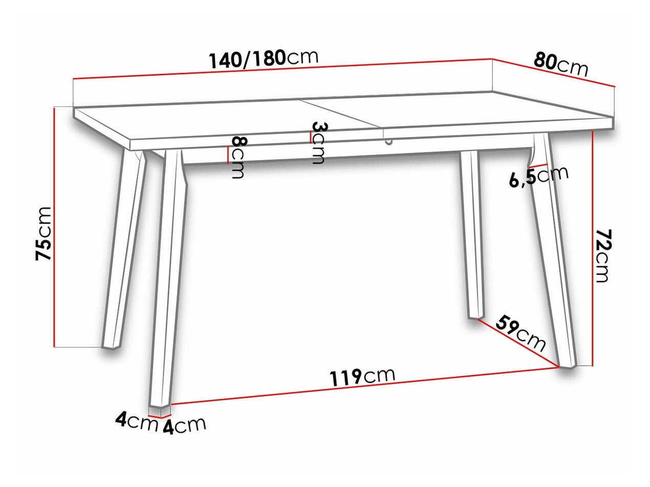 Table Victorville 129 (Chêne Artisan)