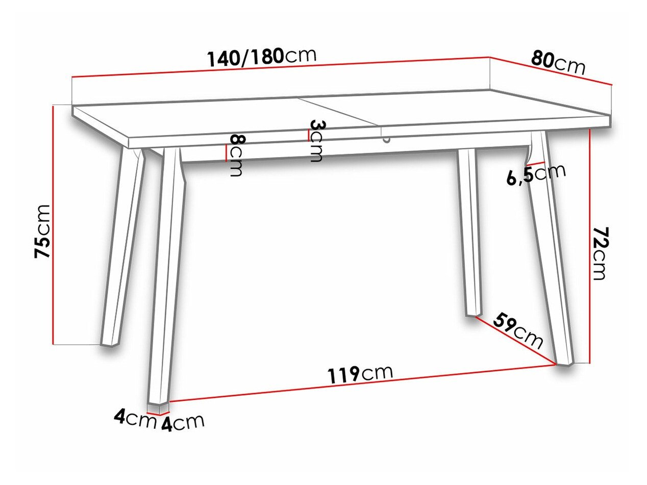 Table Victorville 129 (Grandson chêne)