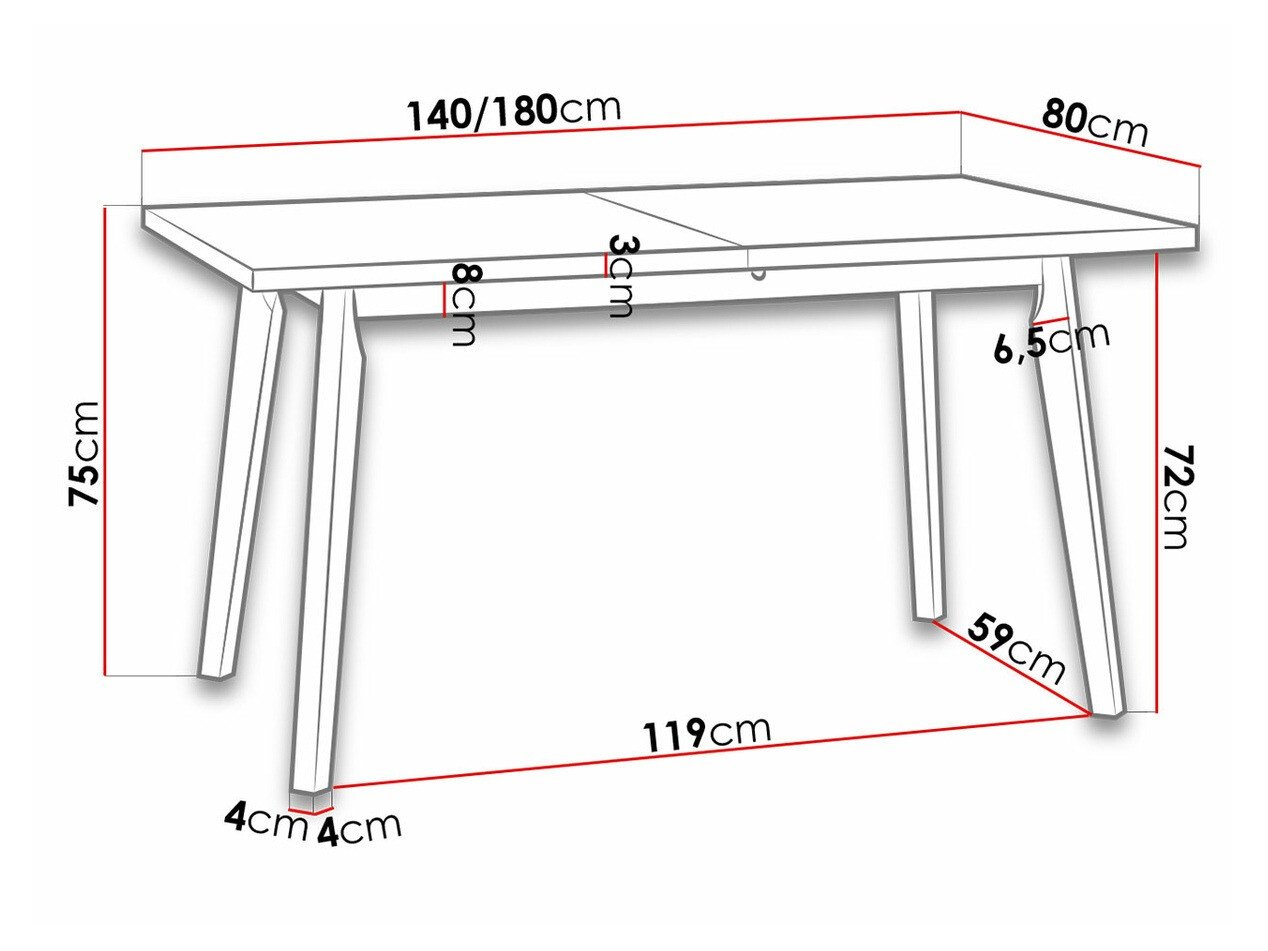 Table Victorville 129 (Grandson chêne)