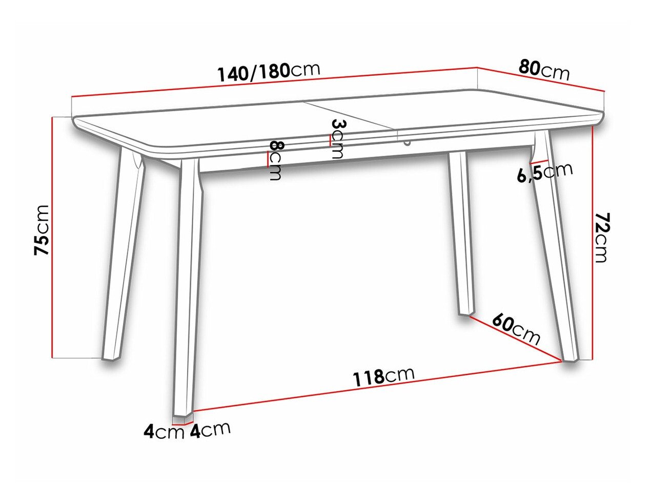 Table Victorville 175 (Blanc)