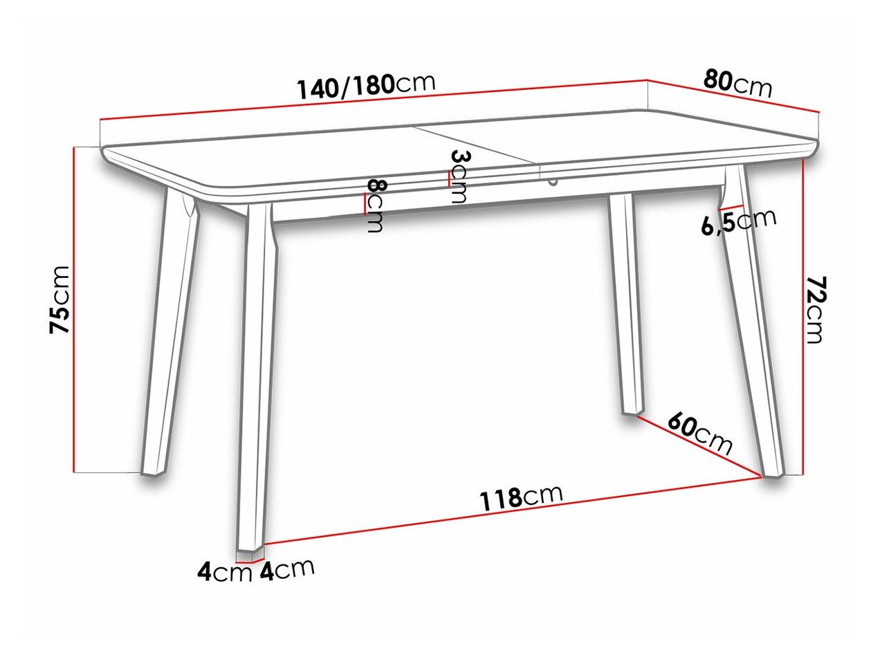 Table Victorville 175 (Blanc)