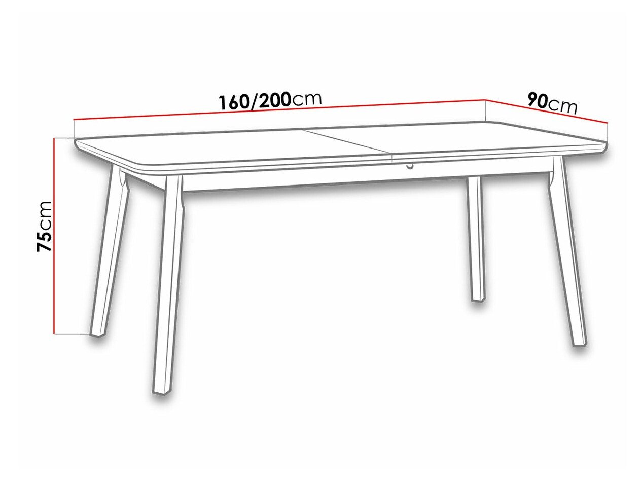 Table Victorville 185 (Sonoma chêne)