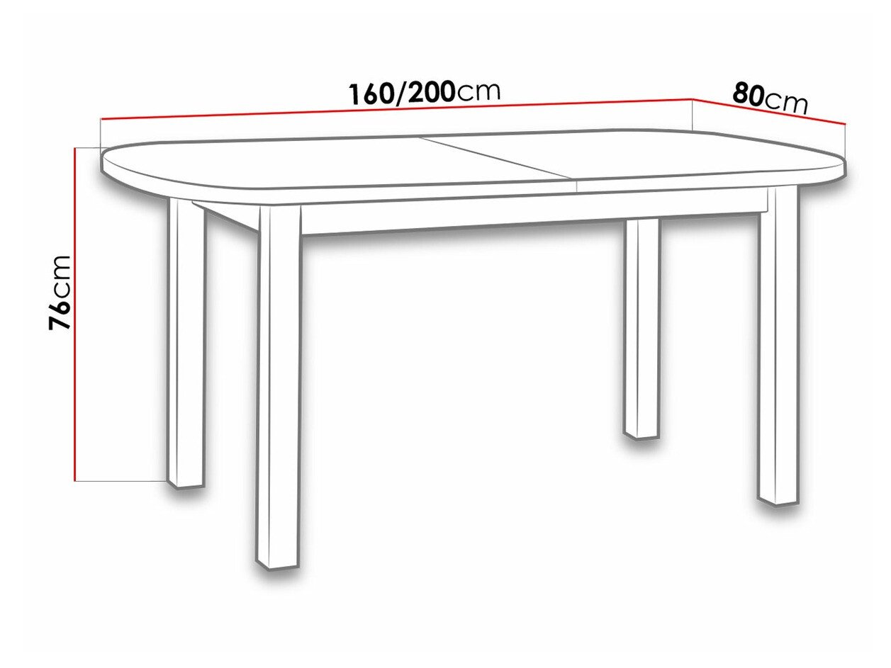 Table Victorville 121 (Sonoma chêne)