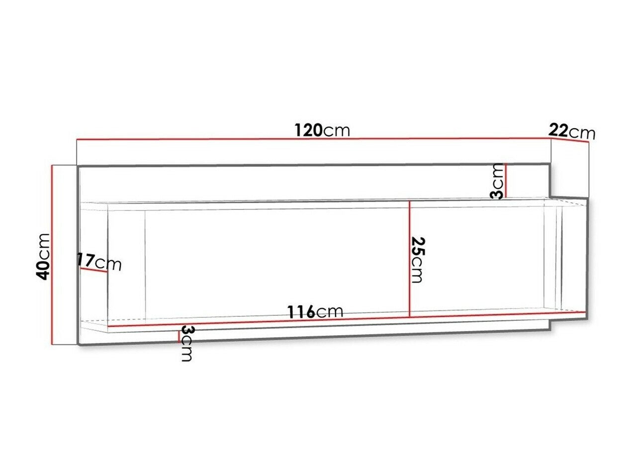 Étagère murale Etrmona 111