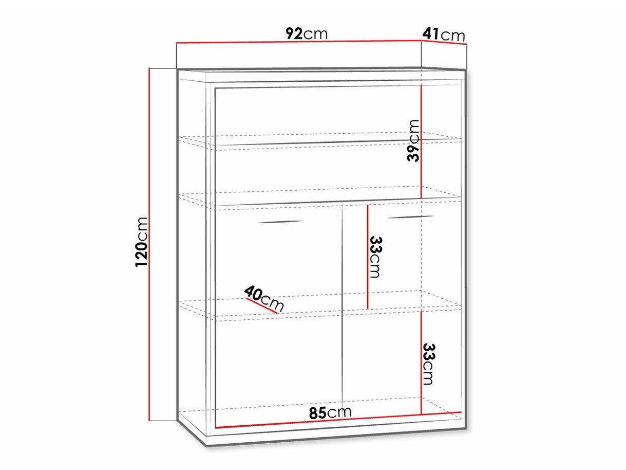 Commode Etrmoni 103 (Clair bois + Chêne)