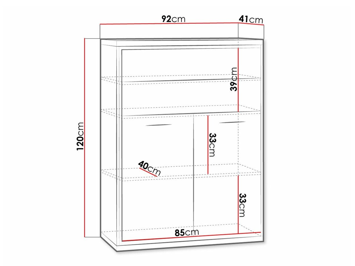 Commode Etrmoni 103 (Clair bois + Chêne)