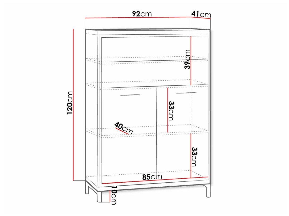 Commode Etrmoni 103 (Clair bois + Chêne)