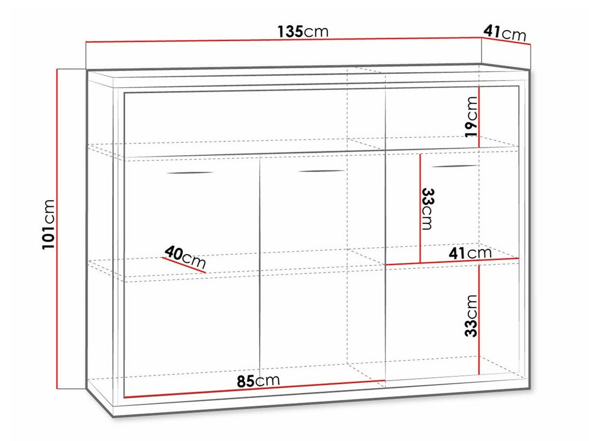 Commode Etrmoni 104 (Clair bois)