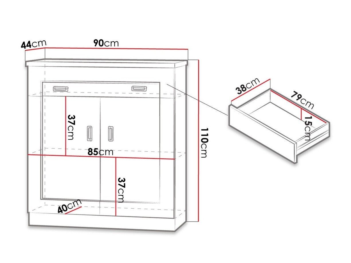 Commode Lircava 101 (Chêne de Lefkas)