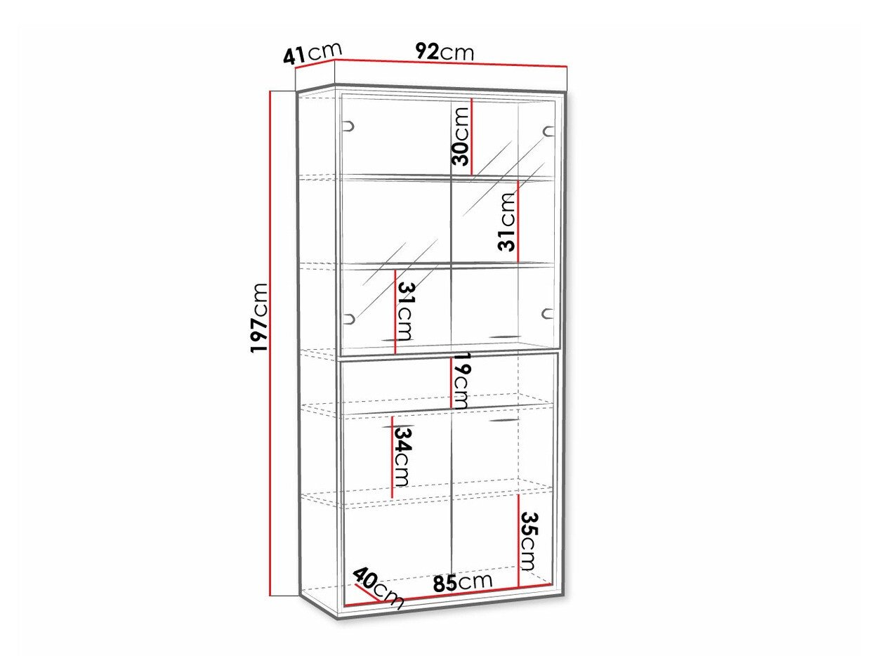 Étagère Etrmoni 102 (Clair bois + Chêne)