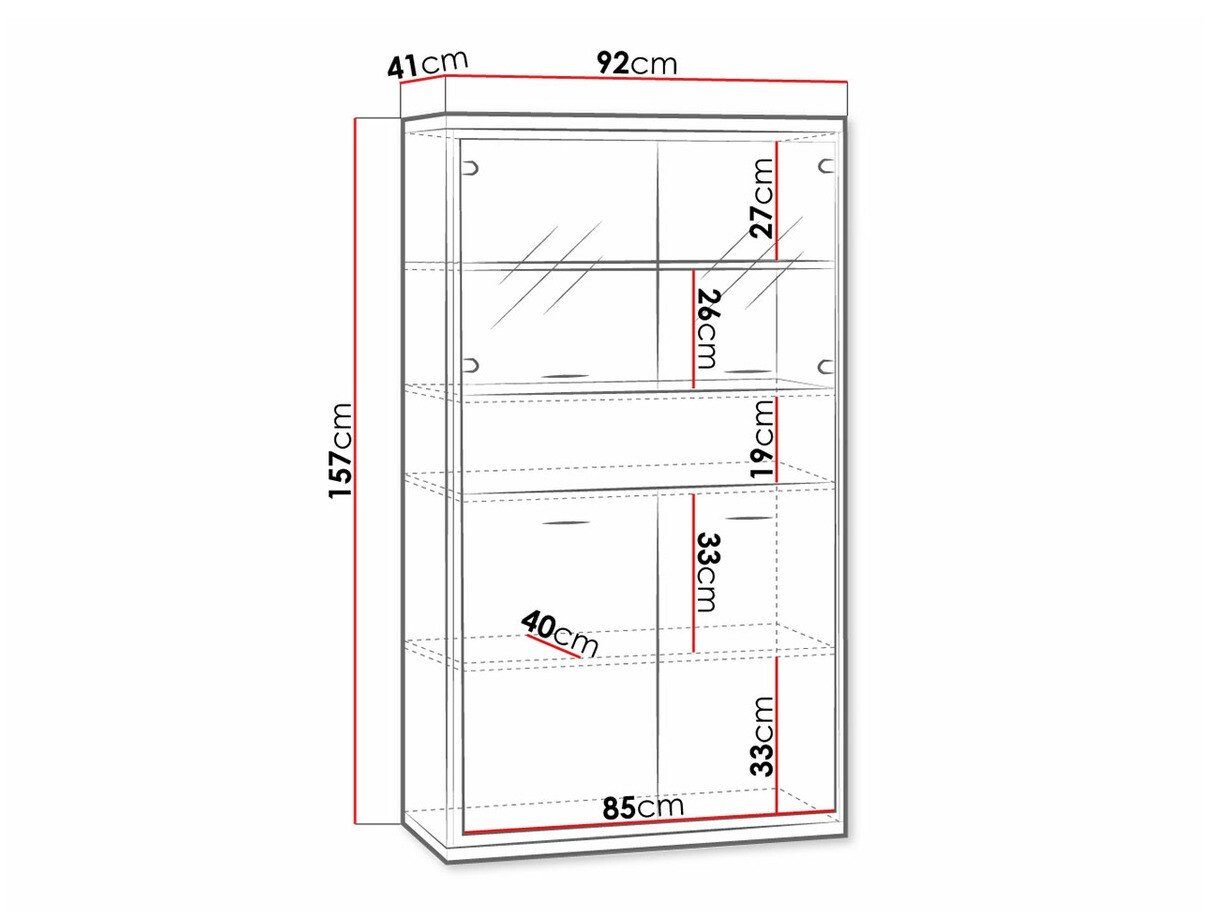 Étagère Etrmoni 107 (Clair bois + Chêne)
