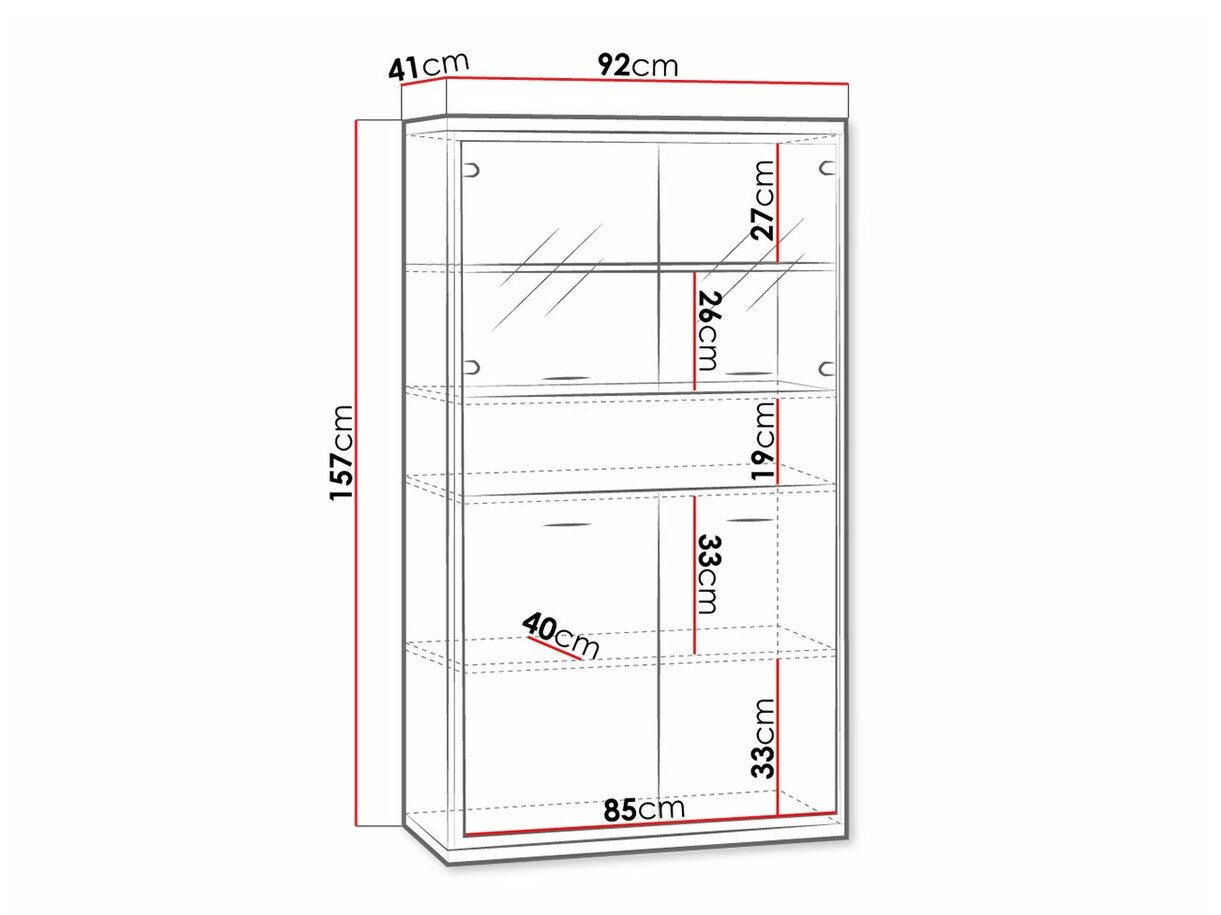 Étagère Etrmoni 107 (Clair bois + Chêne)