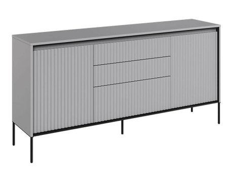 Commode Fernolu 100 (Gris + Noir)