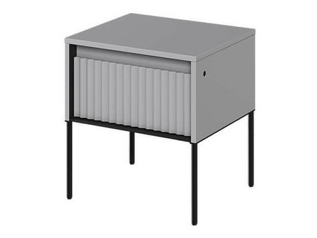 Table de chevet Fernolu 111 (Gris + Noir)