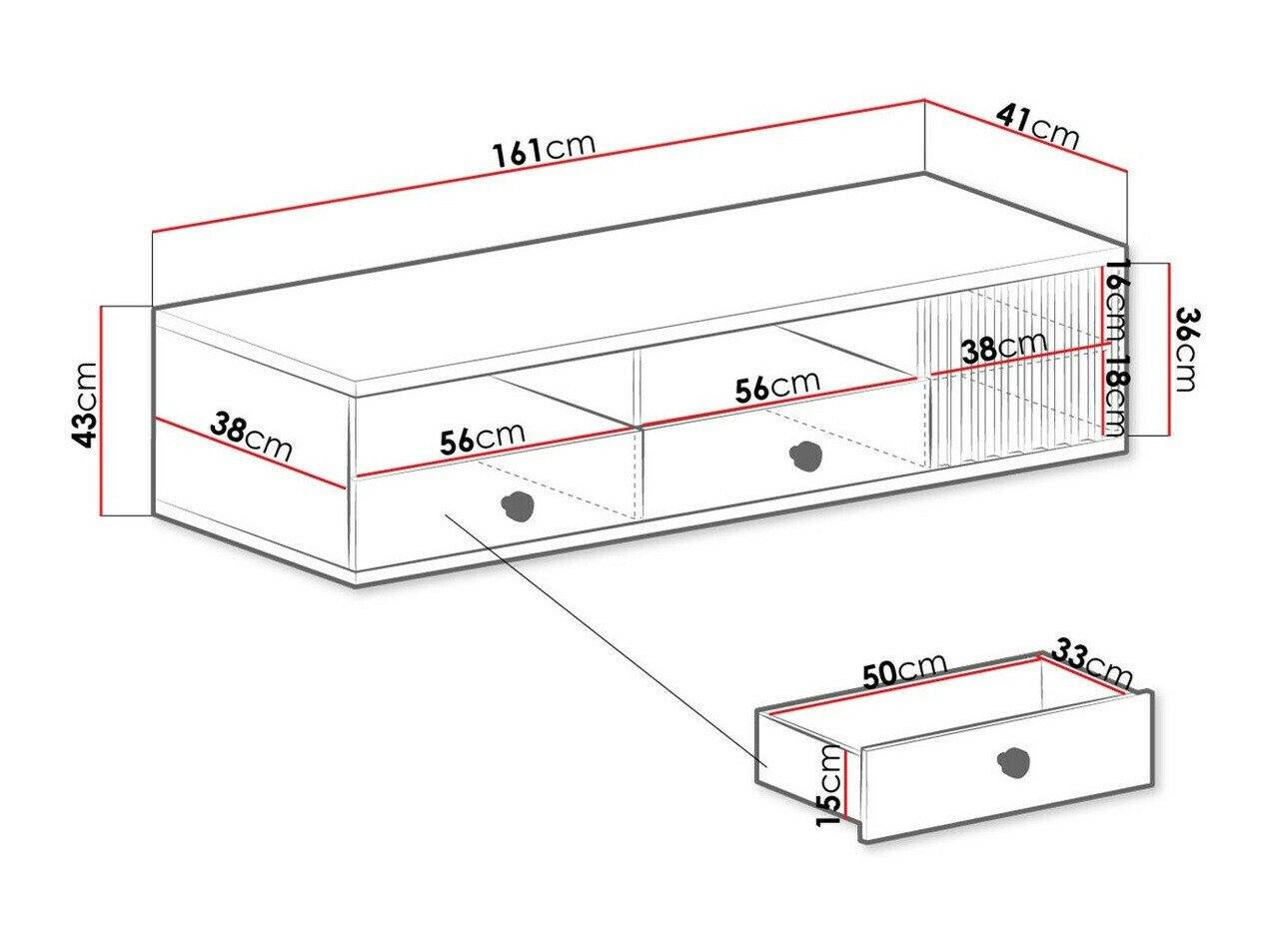 Meuble TV Venmava 105