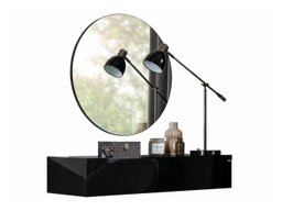 Coiffeuse Delpher I (Noir + Noir brillant)