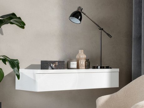 Coiffeuse Providence 186 (Blanc + Blanc brillant)