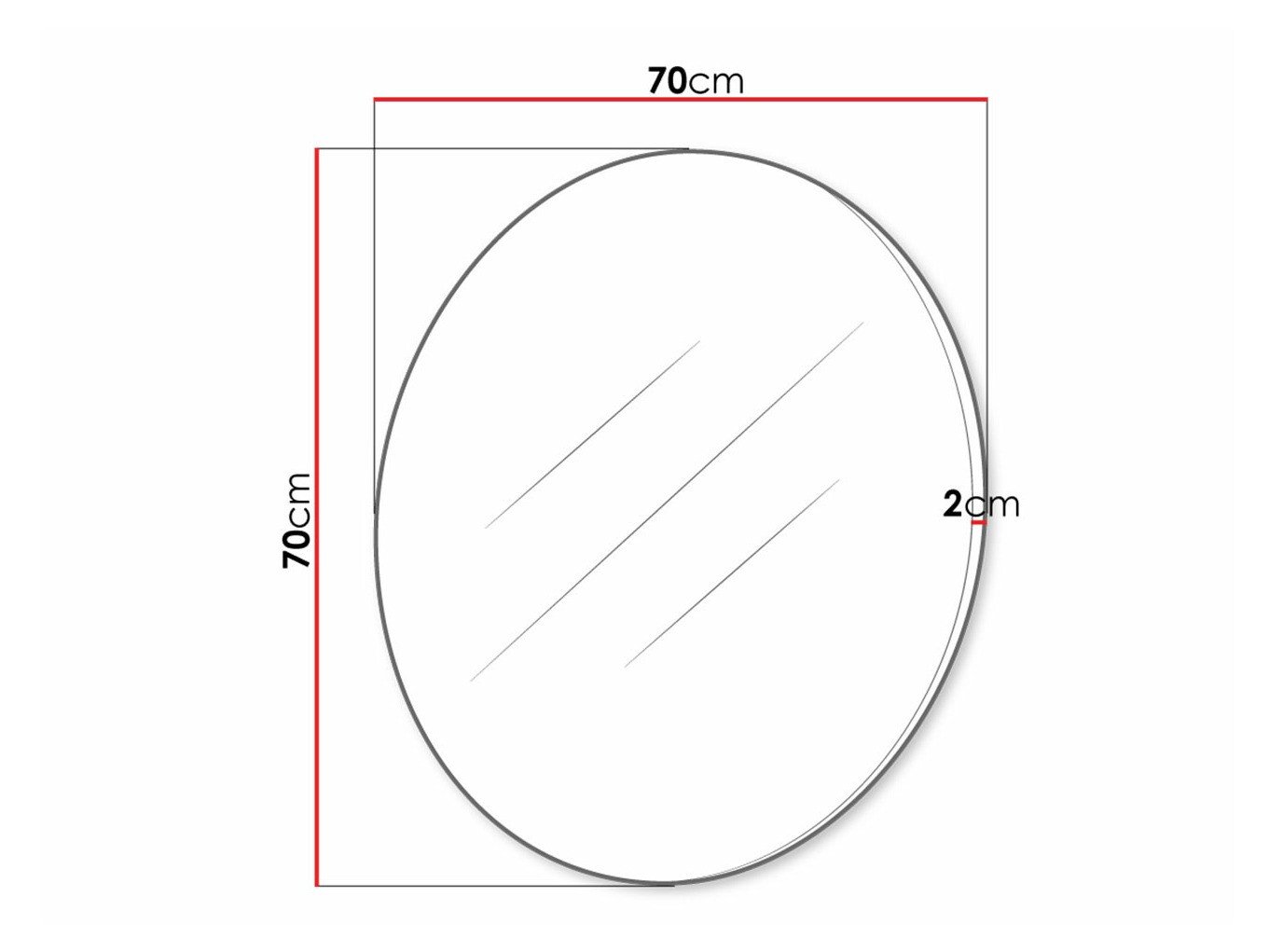Miroir Providence 187 (Blanc + Blanc brillant)