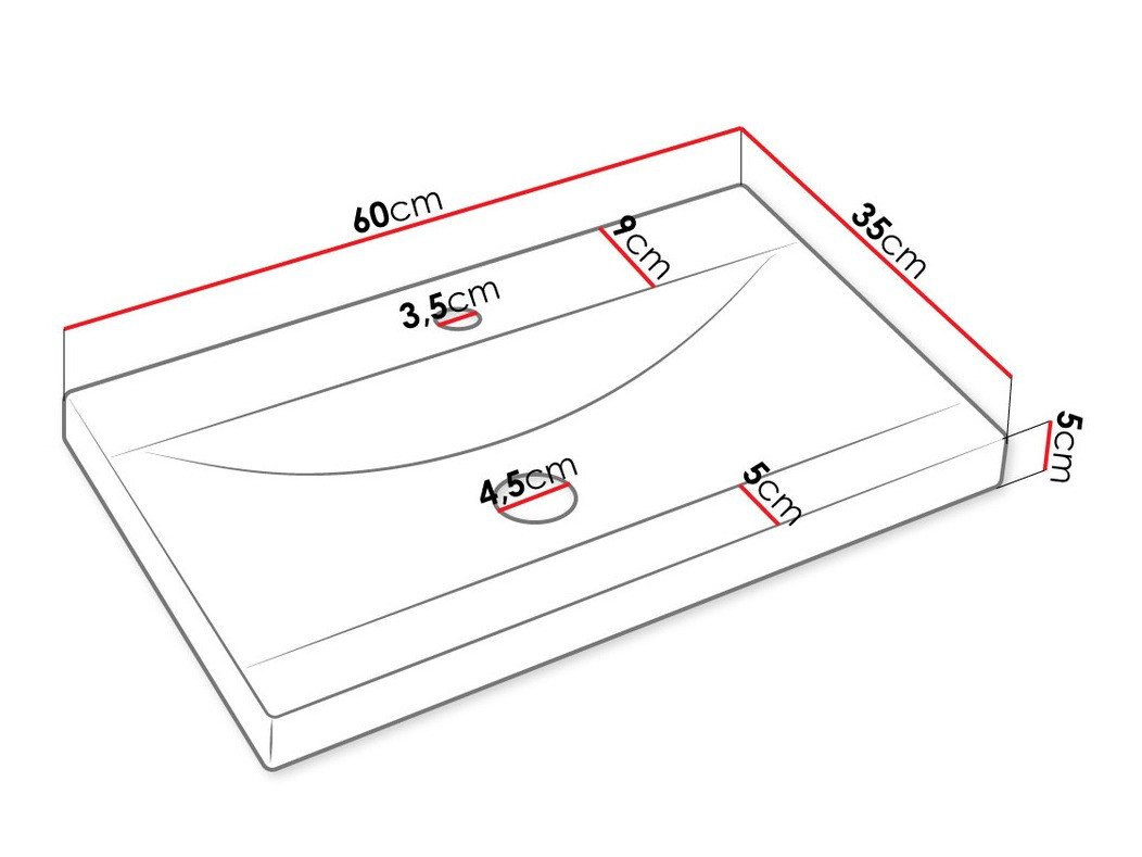 Ensemble de salle de bain Comfivo Livciro 100 (Noir + Graphite)