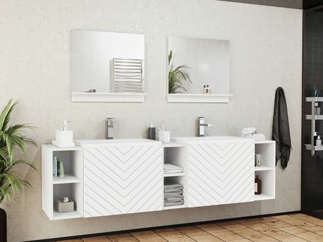 Ensemble de salle de bain Comfivo Delphinus IV (Blanc)