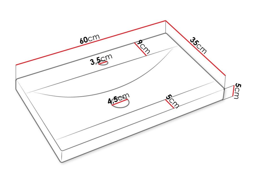 Ensemble de salle de bain Comfivo Delphinus IV (Blanc)