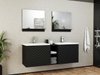 Ensemble de salle de bain Comfivo Livciro 105 (Noir + Graphite)
