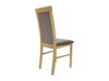 Chaise Boston 463 (Clair bois + Marron)
