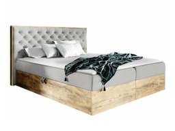 Lit boxspring Navis I (Chêne wotan + Faro 16)