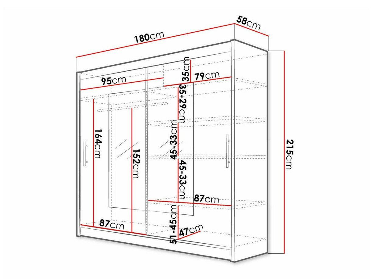 Armoire Closico Pallor VII (Sonoma chêne)