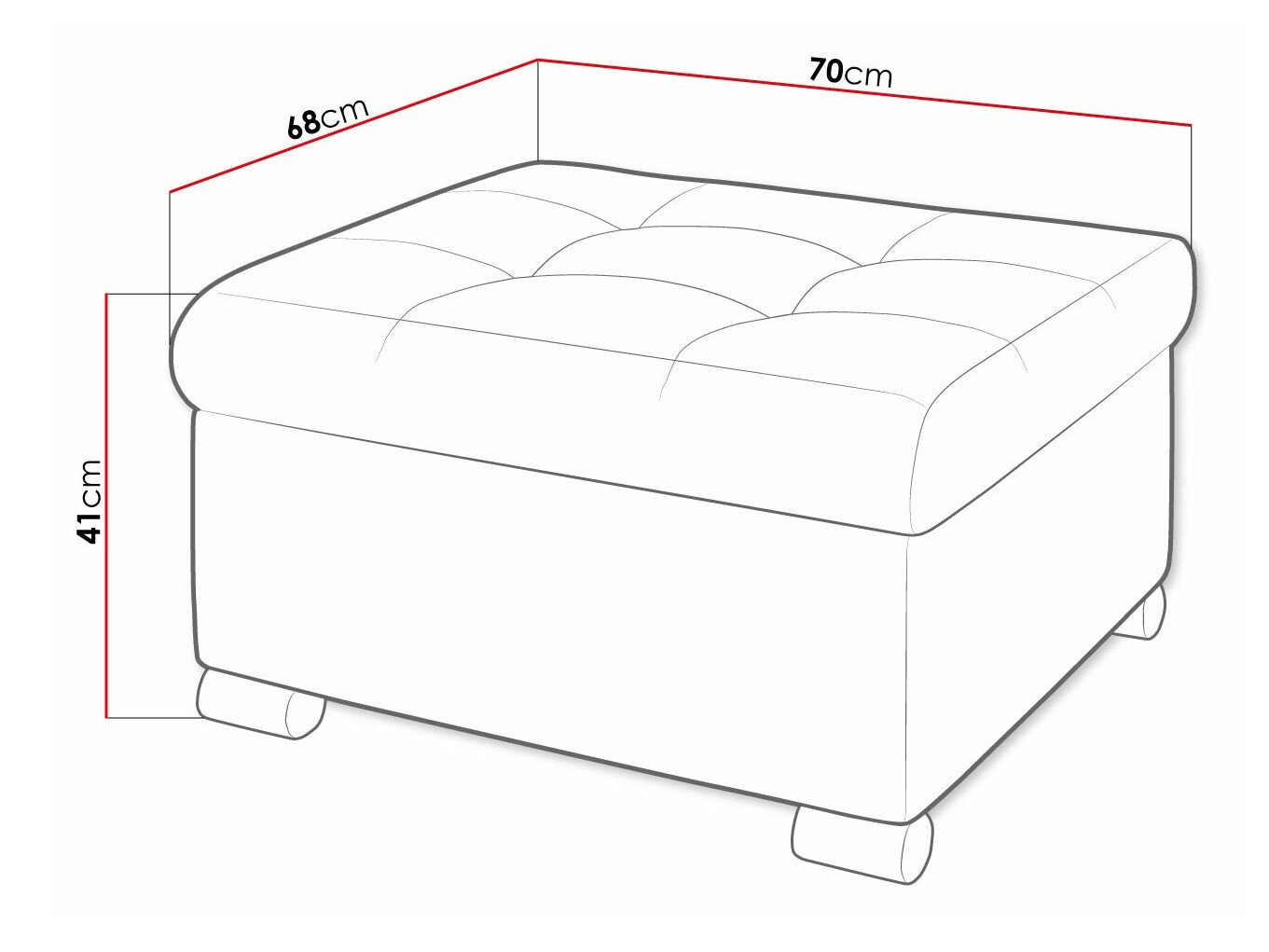 Pouf Comfivo Gemma (Magic Velvet 2219)