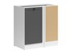 Armoire d'angle modulaire Classic Grey 101