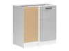 Armoire d'angle modulaire Line Grey 101