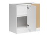 Armoire d'angle modulaire Line Grey 101