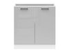 Armoire modulaire avec portes Line Grey 108