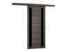 Porte coulissante Dover 122 (Chêne sombre + Noir)